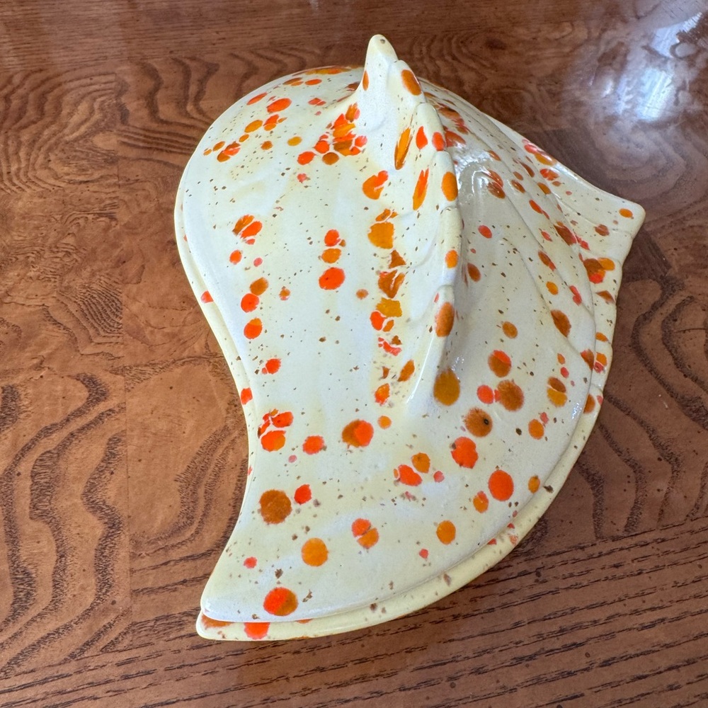 Splatterware Ceramic Dish with Lid - Picture 5 of 11